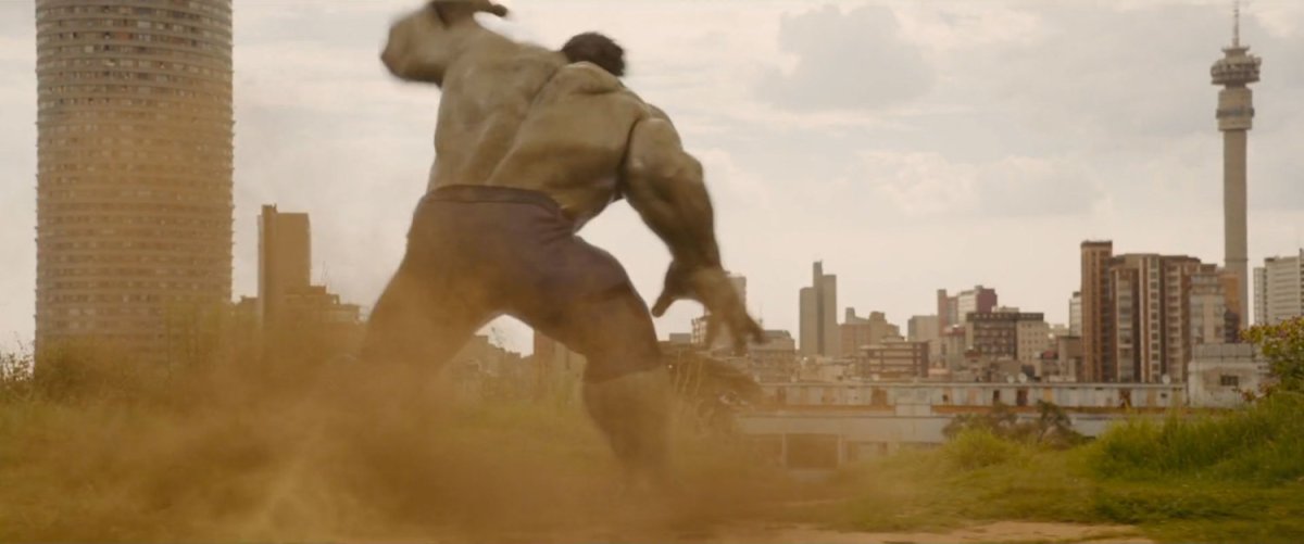 The Hulk on a hill overlooking Johannesburg.
